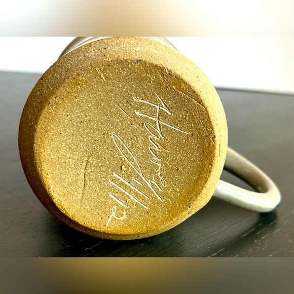 VTG DON HARVEY Salt Glazed Stoneware Studio Pottery Mug. Handmade Artist Signed - Picture 5 of 5